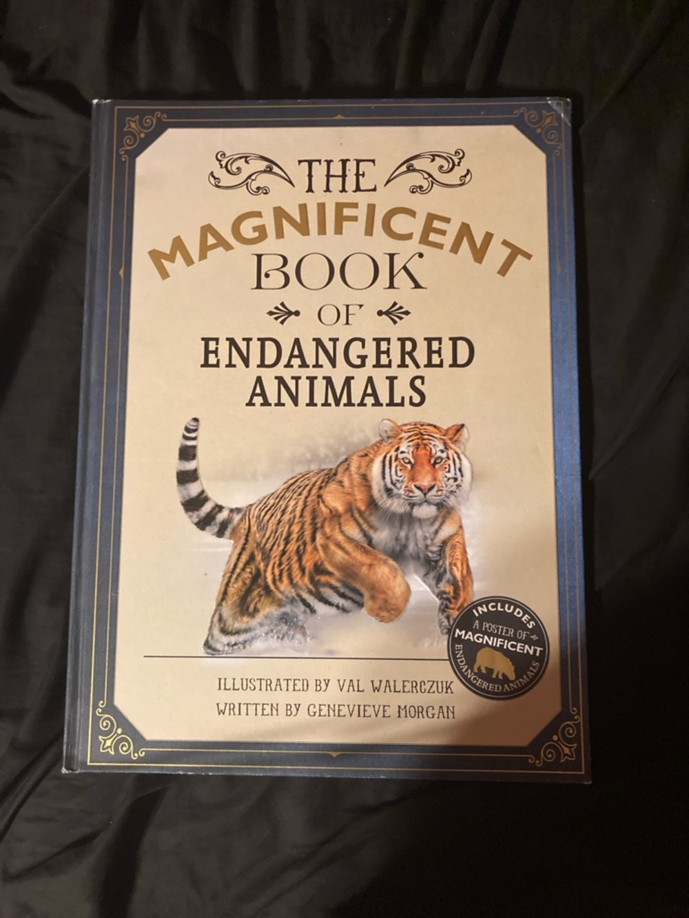 The Magnificent Book of Endangered Animals - Cream and Blue Hardcover